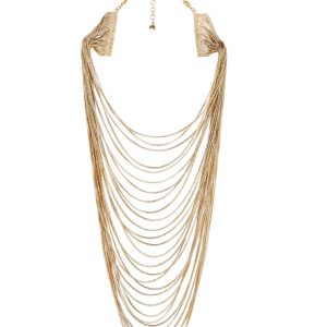 Aquilone gold-plated necklace